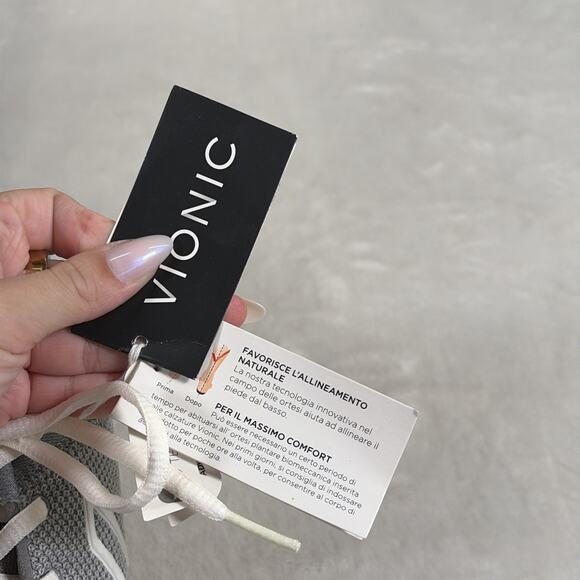 Vionic Adley Wide Active Orthotic Comfort Shoes Sneakers Lightweight Gray Size10 - Picture 14 of 15